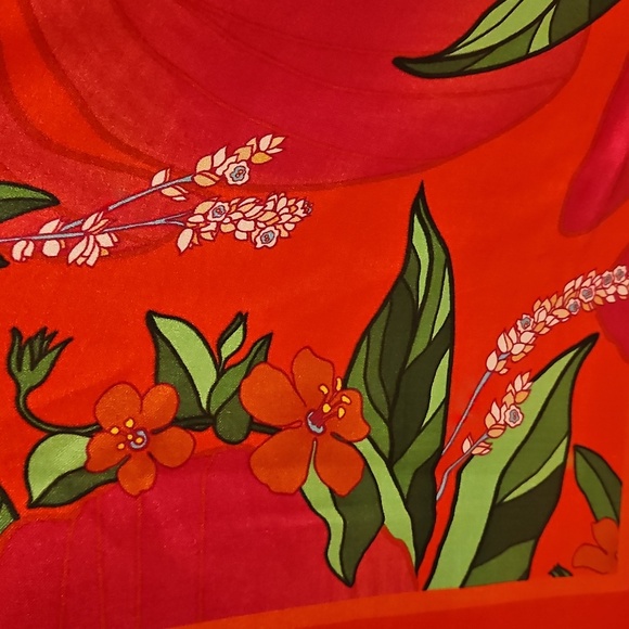 💕FARM RIO💕 Pink Pietra Maxi Silk Scarf ~ Multi-Color One Size NWT - Picture 8 of 12